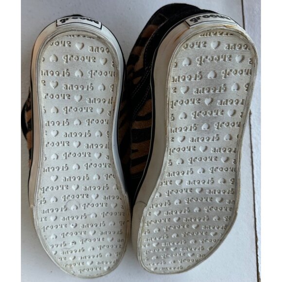 Women's Groove Brand High Top Fashion Sneakers Zebra Pattern Size 9 (READ) - Picture 5 of 16